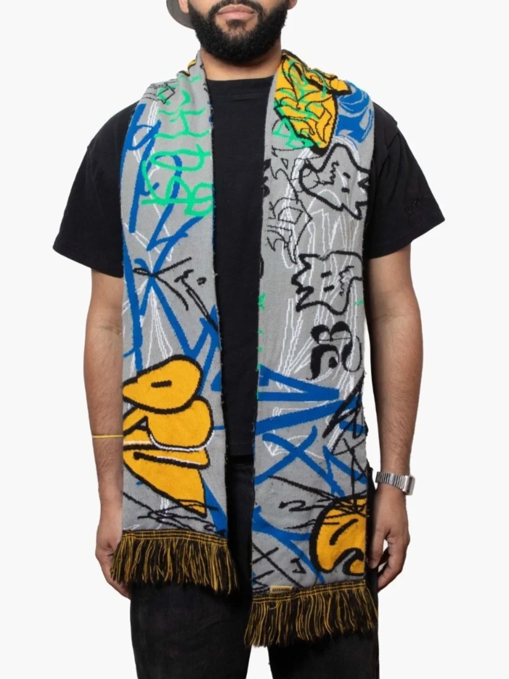 Barragan Graffiti Knit Scarf